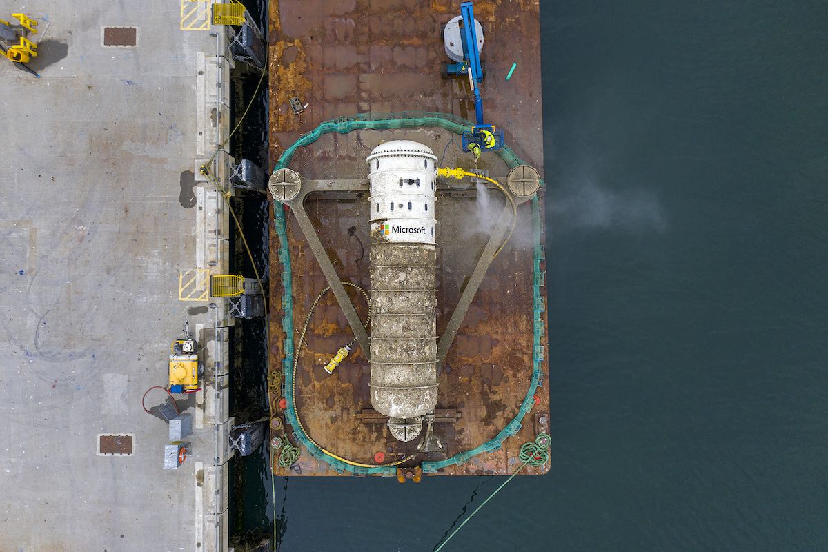 Project Natick, Vessel retrieval Stromness, Orkney. Microsoft - Tuesday 7th to Wednesday 15th of July 2020