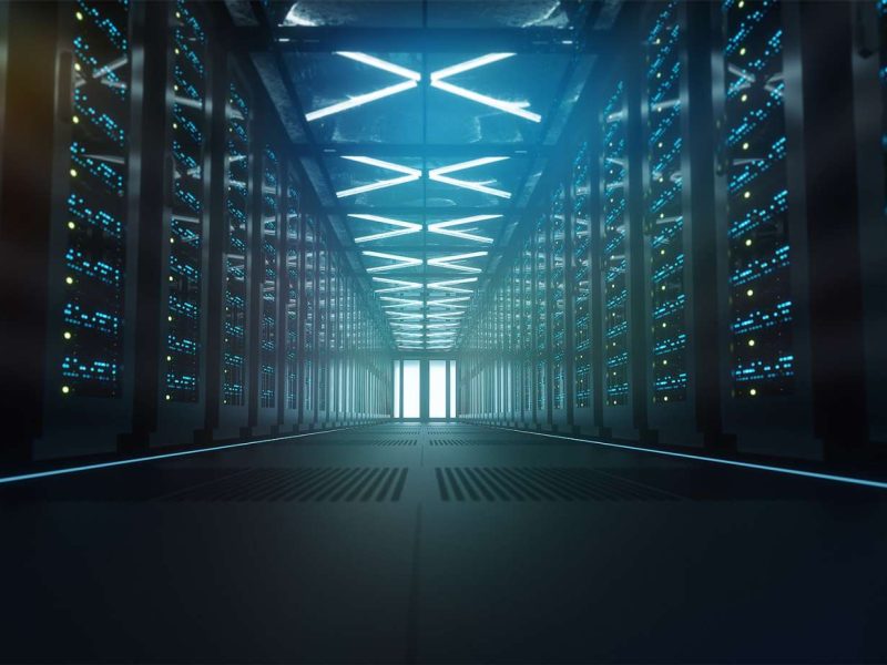 Data center. Servers.