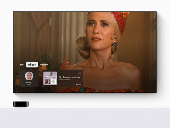 tvOS 18 introduces intelligent new features like InSight that level up cinematic experiences. Users can stream Palm Royale on the Apple TV app with a subscription.
